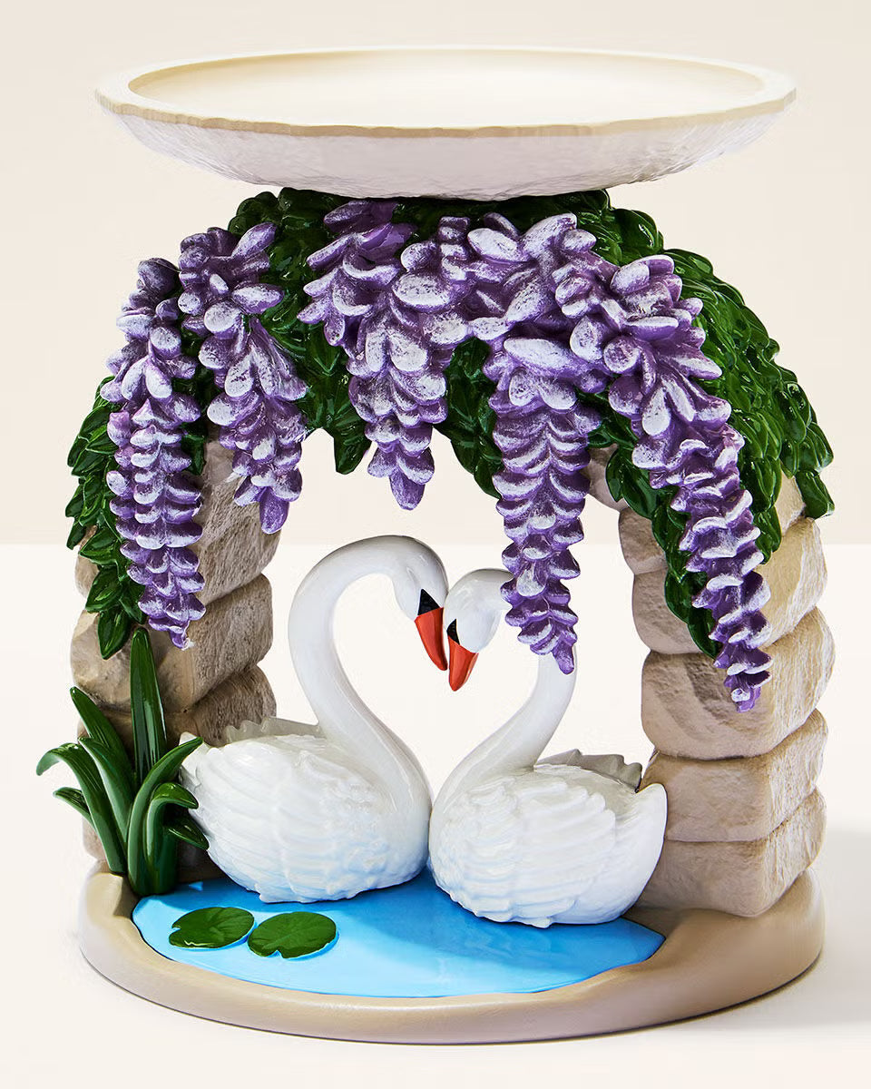 Swan Bridge Pedestal 3-Wick Candle Holder