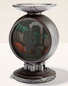 The Mandalorian Light-Up Pedestal 3-Wick Candle Holder