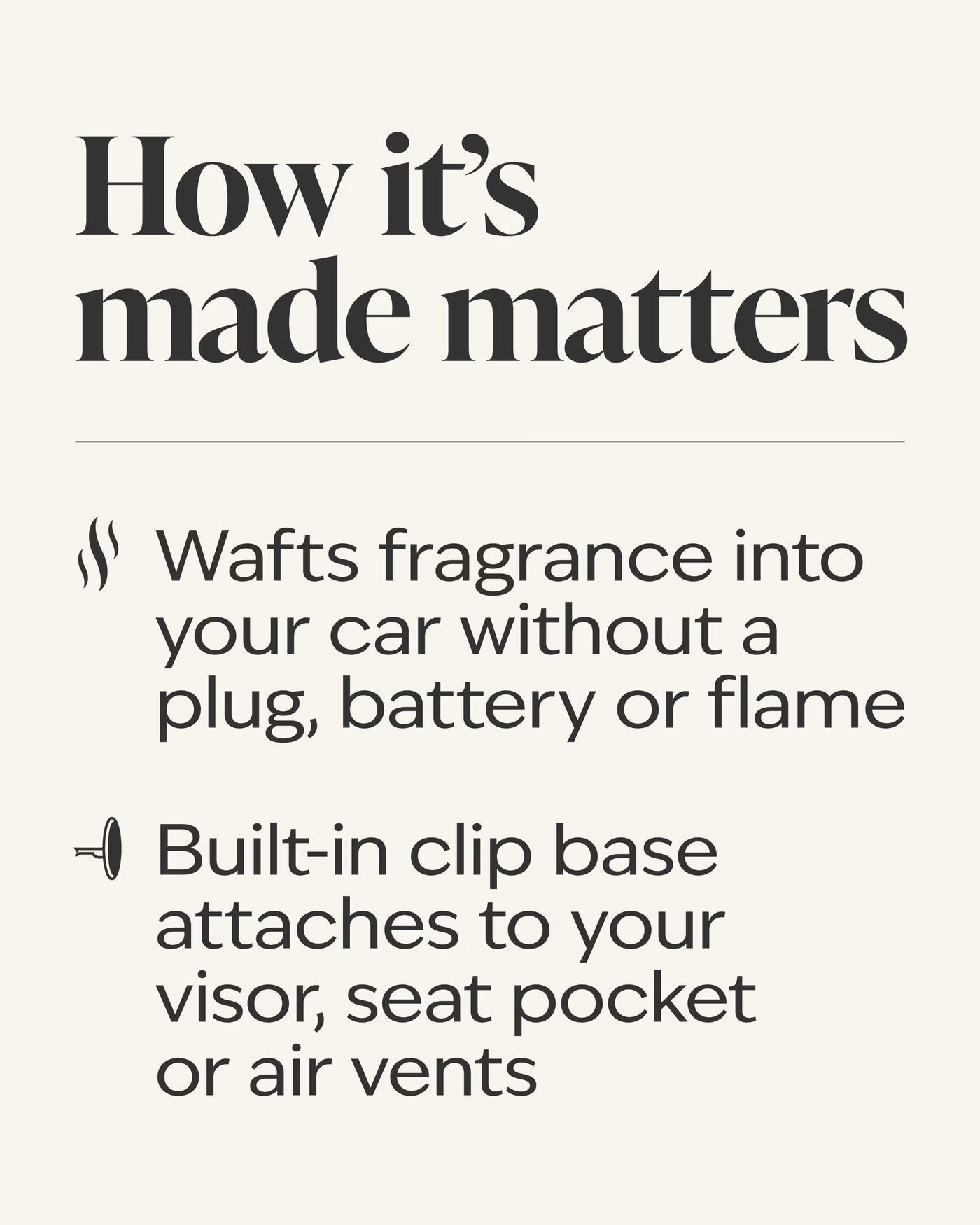 Black Matte Car Fragrance Holder