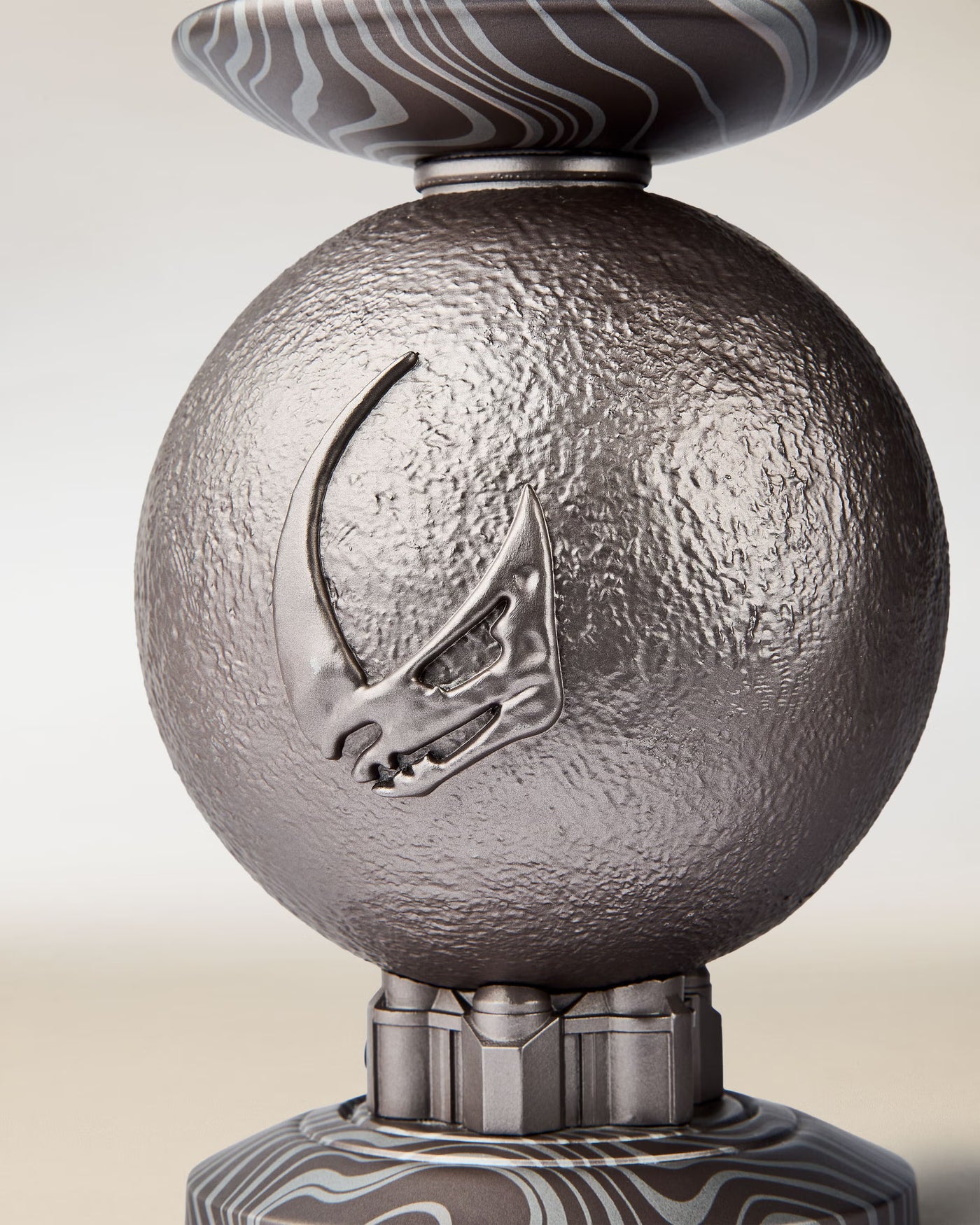 The Mandalorian Light-Up Pedestal 3-Wick Candle Holder